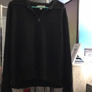 2X Woman by design black full zip sweater with pockets